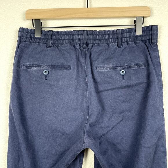 SHIPS Safilin For Ships Navy Linen Flax Chino Trouser Pants Medium Japanese - Picture 7 of 13